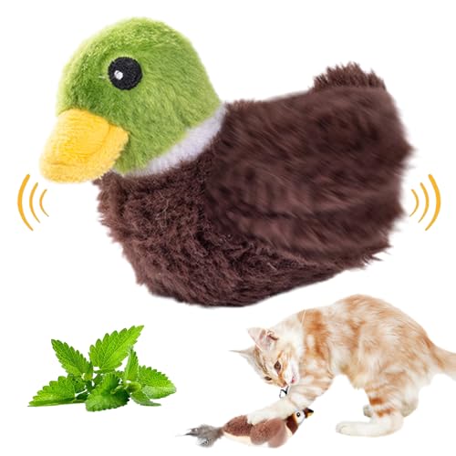 Interaktives Katzenspielzeug zur Selbstbeschäftigung - Elektrischer Flattervogel für Katzen - Interactive Cat Toy von ComedyKing