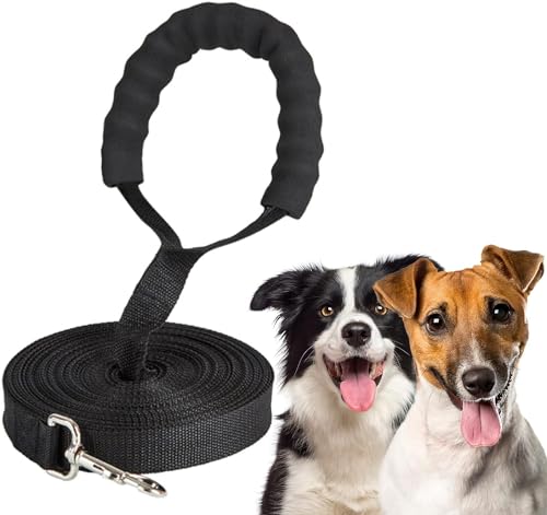 Führleine für Hunde – Führleine 5 m 10 m 15 m 20 m 30 m Leine für Hunde, Trainingsleine mit Griff für Hunde (10 m) von Comfen
