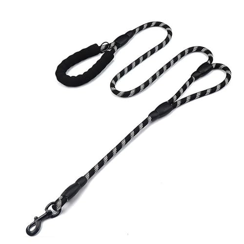 Hundeleine große Hunde Leder 1.8M mit weicher Schaumstoffgriff und reflektierendem Design für große Hunde - Perfekt für Training und Spaziergänge Hundeleine große Hunde Leder 1.8M mit weicher Schaumstoffgriff und reflektierendem Design für große Hunde - Perfekt für Training und Spaziergänge von Comfen