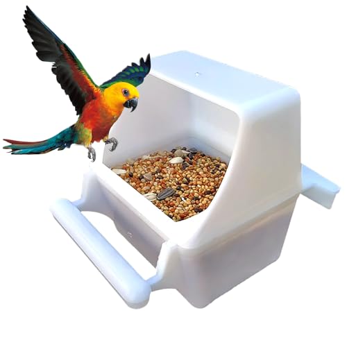 Futterspender für Vögel, Futterspender, Futterspender, Futterspender, Futternapf, Vogelkäfig-Futternäpfe, für Wellensittiche, Kanarienvögel, Nymphensittiche, Finken, Sittiche, Samen, Futterbehälter, 2 von Comforso