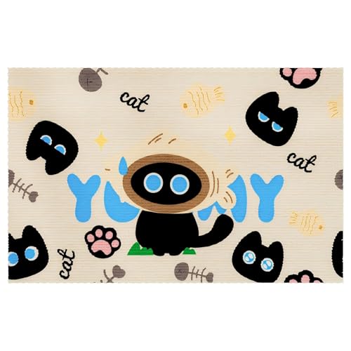 Katzenkratzmatte, 80 x 50 cm, Polyester, Katzen-Wandkratzer, langlebig, Kratzmatte, Katzenkratzmatte, Grau, für Couch, Teppiche, Sofas, Teppich (YUMMY) von Comforso