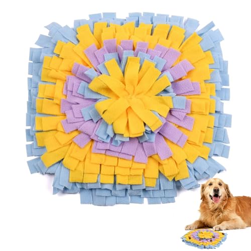 Schnüffelmatte für Hunde, 40 x 40 cm, interaktives Fütterungsspiel für Langeweile, geistige Stimulation, natürliche Futtersuche, langsames Fütterungstraining, für große, mittelgroße und kleine Hunde, Schnüffelmatte für Hunde, 40 x 40 cm, interaktives Fütterungsspiel für Langeweile, geistige Stimulation, natürliche Futtersuche, langsames Fütterungstraining, für große, mittelgroße und kleine Hunde, von Comforso