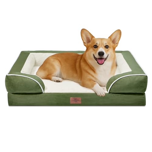 Comfort Expression, orthopädisches Sofa-Hundebett für mittelgroße und große Hunde, wasserdicht, bequeme Schaumstoffpolsterung – mit abnehmbarem, waschbarem Bezug, rutschfeste Unterseite (M, hellgrün) Comfort Expression, orthopädisches Sofa-Hundebett für mittelgroße und große Hunde, wasserdicht, bequeme Schaumstoffpolsterung – mit abnehmbarem, waschbarem Bezug, rutschfeste Unterseite (M, hellgrün) von Comfort Expression