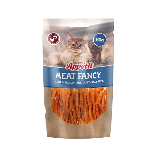 COMFY Katzensnack Appetit Meat Fancy - Leckerlis für Katzen Vielfältige Fleischsorten, Ohne Zucker & Gluten, 500g (2x5-10 Pack) - Gesunde Leckerbissen für Katzen von Comfy