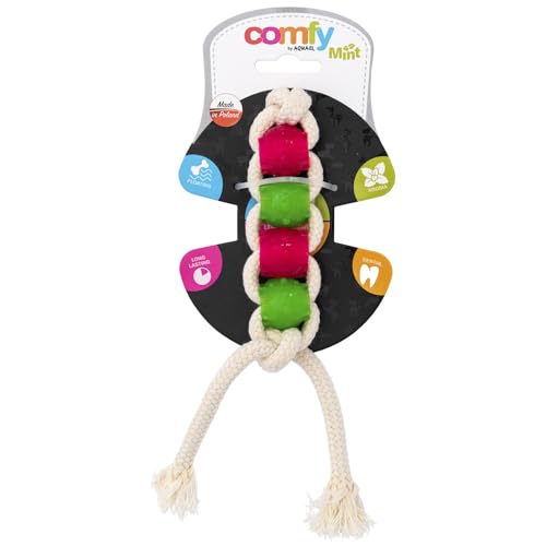 Comfy Dental Toother Mint: Robustes Hundespielzeug zur Zahnreinigung mit Minzduft - (4PCS) von Comfy