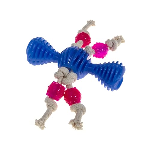 Comfy - Robbi Hundespielzeug Kunststoff & Kordel (Candy Blue+Rope X) von Comfy