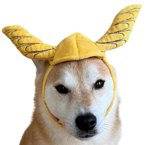 ComfyCamper Gelb flatternde Flügel Kopfbedeckung Hundekostüm für Hunde XS XXL Merkur Gott Hüte Cosplay Halloween L ComfyCamper Gelb flatternde Flügel Kopfbedeckung Hundekostüm für Hunde XS XXL Merkur Gott Hüte Cosplay Halloween L von ComfyCamper