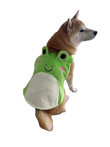 ComfyCamper Süßer Frosch-Umhang für Hunde, Größe XS XXL, Grün, Plüsch, Haustier-Outfit, Halloween, lustiges Kostüm, Frühling, Ostern, Größe XL ComfyCamper Süßer Frosch-Umhang für Hunde, Größe XS XXL, Grün, Plüsch, Haustier-Outfit, Halloween, lustiges Kostüm, Frühling, Ostern, Größe XL von ComfyCamper