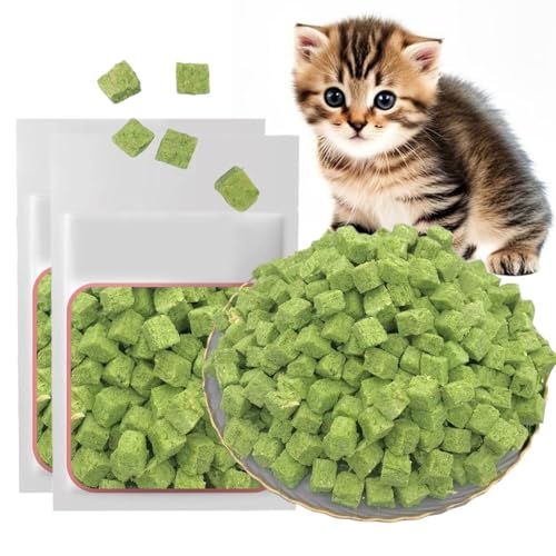Comioke Katzengras Snack, Katzengras Für Katzen, Cat Grass Teething Sticks for Indoor Cats, Zahnreiniger, Katzen-Kauspielzeug, Katzenminze-Spielzeug, Katzen-Beißspielzeug Zur Haarballenentfernung von Comioke