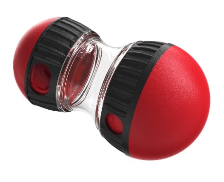 Comioke Rolling Feeder Hundespielzeug, Slow Feeder für Hunde zur Verbesserung der Verdauung, Spielzeug für Hunde zur Futterausgabe für Fördert Gesunde Essgewohnheiten (Rot) von Comioke