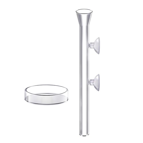 Comioke Shrimp Feeder Tube, Garnelen Futterrohr, Aquarium Futterrohr, Garnelen Futterschale Set, Transparentes, Acryl, Aquarium Ernährungssonde für Fische, Krabben und andere Bodenfische von Comioke