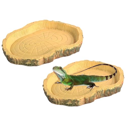 Wasserschale Terrarium,Reptilien Wasserschale,2 Stücke Reptilien Fressnapf,Reptilien Feeder,Schildkröten Wasserschüssel Futternapf,Reptilien Schildkröte Futternapf,Reptilien-Wasserschale,Reptile Näpfe Wasserschale Terrarium,Reptilien Wasserschale,2 Stücke Reptilien Fressnapf,Reptilien Feeder,Schildkröten Wasserschüssel Futternapf,Reptilien Schildkröte Futternapf,Reptilien-Wasserschale,Reptile Näpfe von Comioke
