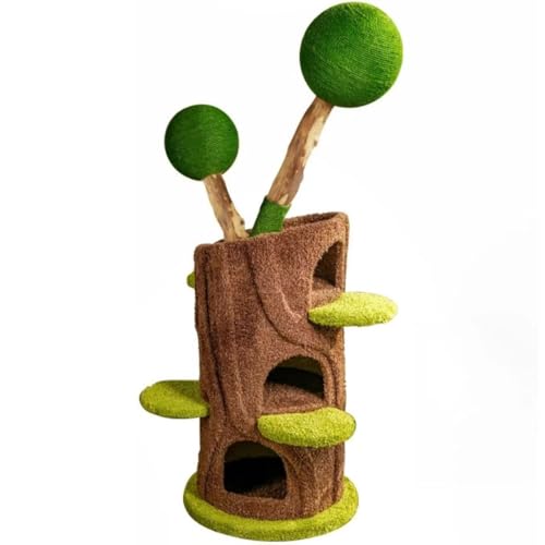 CommSin Katzenbaum Kratzbaum 2-in-1 mit Vertikalem Design, Verstärkter Bodenplatte & Schlafhaus – Platzsparend für Mehrere Katzen, Indoor-Spielplatz mit Obstholz-Säule und Sprungplattformen CommSin Katzenbaum Kratzbaum 2-in-1 mit Vertikalem Design, Verstärkter Bodenplatte & Schlafhaus – Platzsparend für Mehrere Katzen, Indoor-Spielplatz mit Obstholz-Säule und Sprungplattformen von CommSin