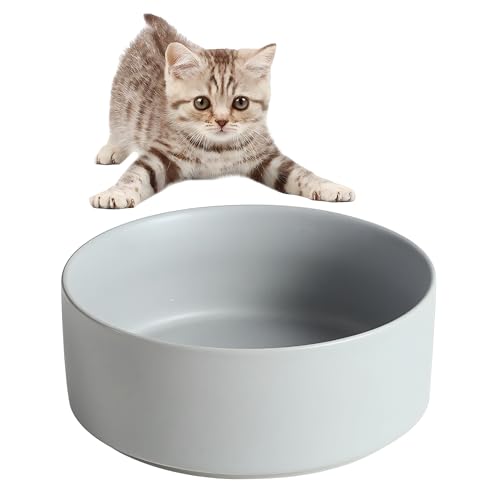 Keramischer Katzennapf, Katzennapf mit großem Fassungsvermögen (850ml), Katzenfressnapf, Fressnapf, Trinknapf für Haustiere, gesund und sicher, blei- und cadmiumfrei von CompadreBol
