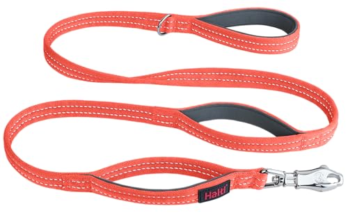 Halti BRIG Sicherheits-Hundeleine – farbcodierte Hundeleine mit ultrastarkem Clip, reflektierenden Nähten, mit Neopren gepolsterten Griffen und D-Ring, entworfen für große Hunde (Neon Coral, 1,5 m Halti BRIG Sicherheits-Hundeleine – farbcodierte Hundeleine mit ultrastarkem Clip, reflektierenden Nähten, mit Neopren gepolsterten Griffen und D-Ring, entworfen für große Hunde (Neon Coral, 1,5 m von Company of Animals