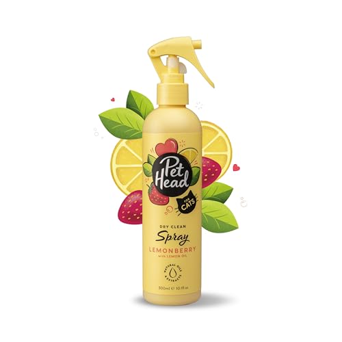 Pet Head Felin' Good Fellspray für Katzen | Zitronenbeeren-Duft | Desodoriert, Pflegt und Beruhigt das Fell Ihres Katzens | pH-Neutral | Vegan & Tierversuchsfrei | Sanfte Formel für Kätzchen| 300ml von Company of Animals