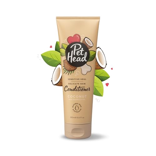 Pet Head Sensitive Soul Conditioner für Hunde | Kokosnussduft | Pflegt und Beruhigt Empfindliche Haut | pH-Neutral | Vegan & Tierversuchsfrei | Sanfte Formel für Hunde und Welpen | 250ml Pet Head Sensitive Soul Conditioner für Hunde | Kokosnussduft | Pflegt und Beruhigt Empfindliche Haut | pH-Neutral | Vegan & Tierversuchsfrei | Sanfte Formel für Hunde und Welpen | 250ml von Company of Animals