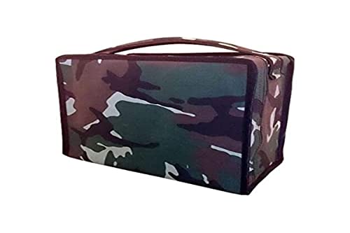 Complementos Para Aves - Schutzhülle für Käfige aus Stoff, Camouflage/Militär, für Käfige C1 oder C2, 1 Stange oder 2 Stangen von Piumer