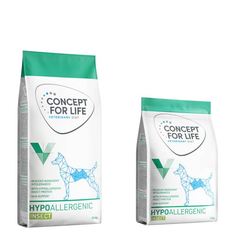 12 kg + 1 kg gratis! 13 kg Concept for Life Veterinary Diet - Hypoallergenic Insect von Concept for Life VET