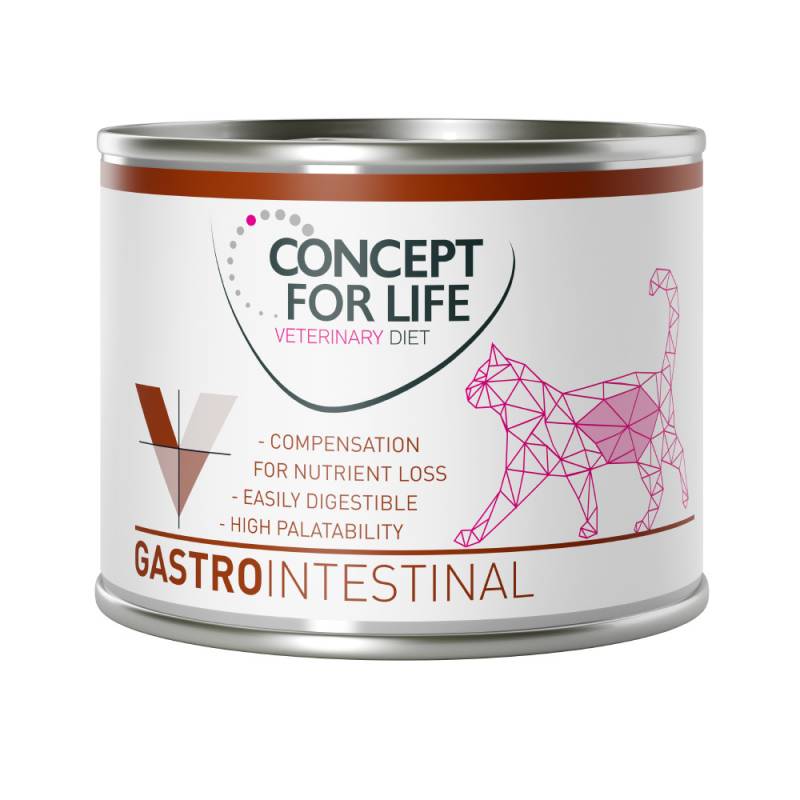 6 x 185 g / 200 g Concept for Life Veterinary Diet zum Sonderpreis! - Gastrointestinal (6 x 200 g) von Concept for Life VET