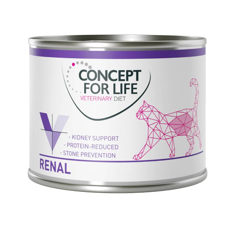 6 x 185 g / 200 g Concept for Life Veterinary Diet zum Sonderpreis! - Renal Huhn (6 x 200 g) von Concept for Life VET