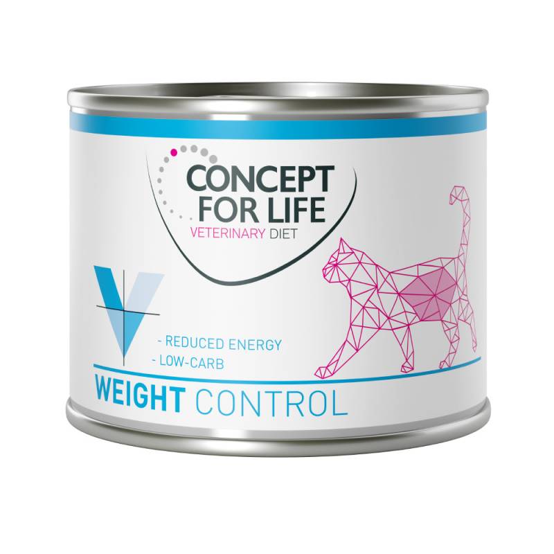6 x 185 g / 200 g Concept for Life Veterinary Diet zum Sonderpreis! - Weight Control (6 x 200 g) von Concept for Life VET