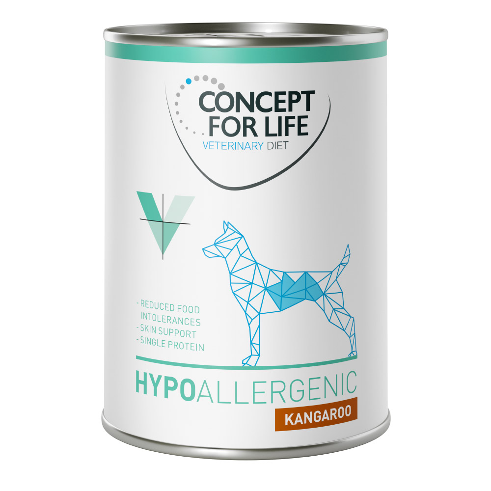 6 x 400 g Concept for Life Veterinary Diet zum Sonderpreis! - Hypoallergenic Känguru von Concept for Life VET