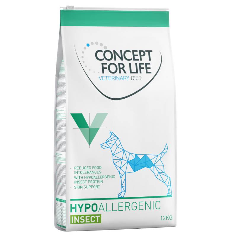Concept for Life Veterinary Diet Hypoallergenic Insect - Sparpaket: 2 x 12 kg von Concept for Life VET