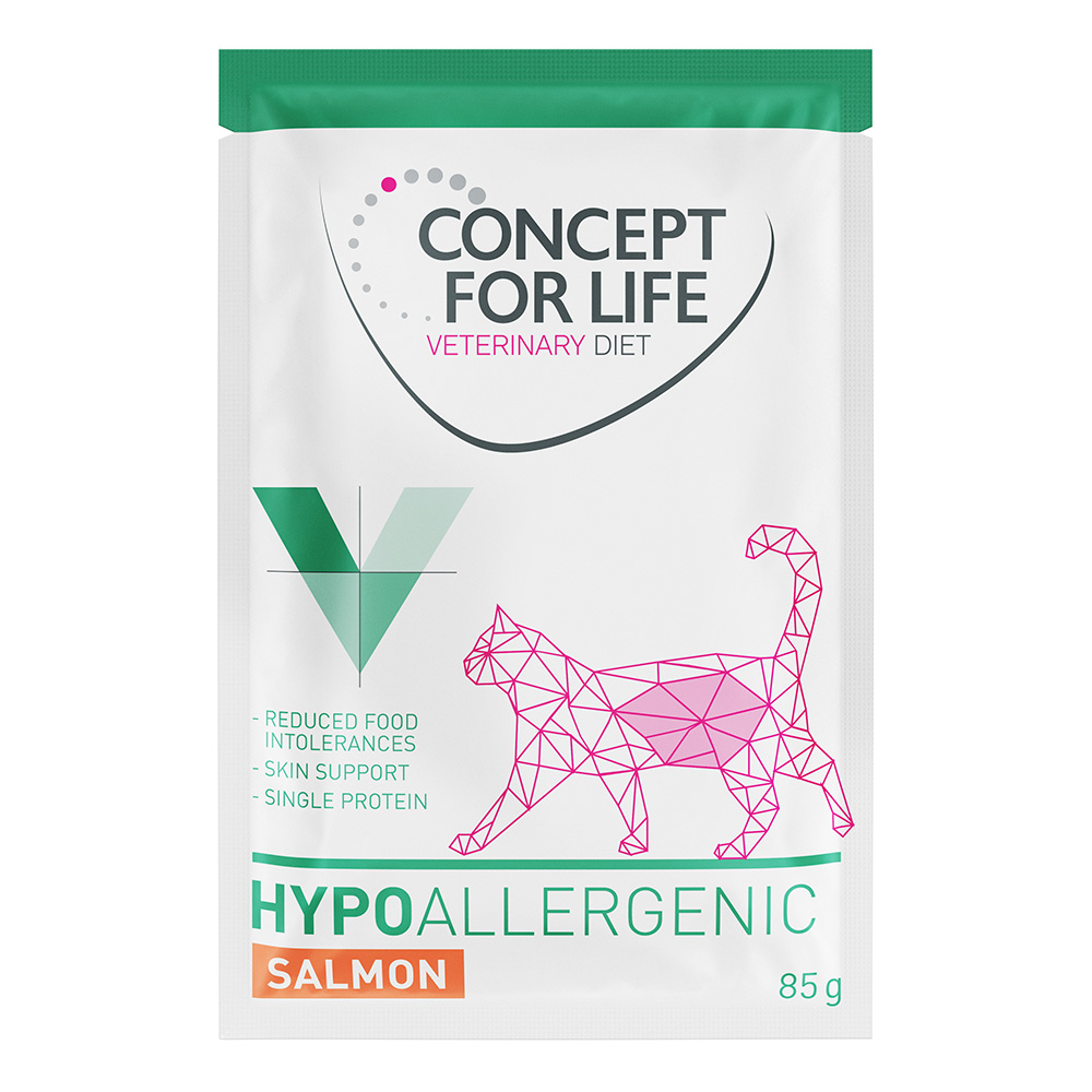 Concept for Life Veterinary Diet Hypoallergenic Lachs  - Sparpaket: 48 x 85 g von Concept for Life VET