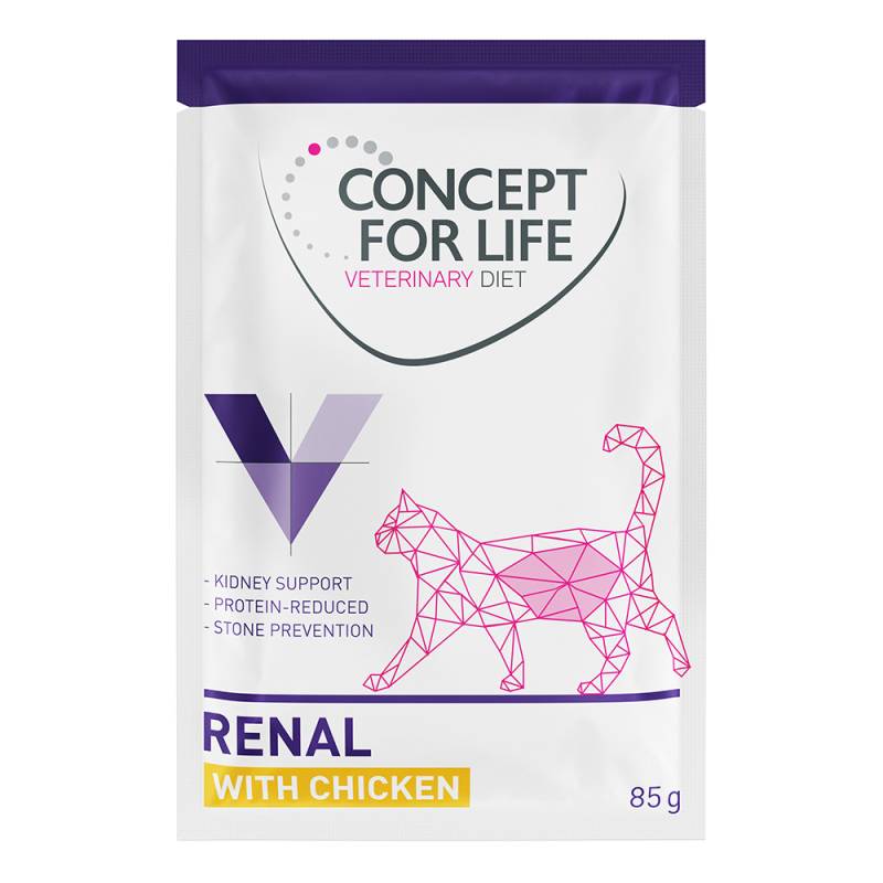 Concept for Life Veterinary Diet Renal mit Hühnchen - Sparpaket: 48 x 85 g von Concept for Life VET