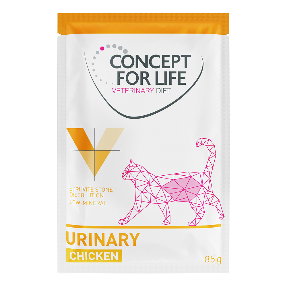 Concept for Life Veterinary Diet Urinary Huhn - Sparpaket: 48 x 85 g von Concept for Life VET