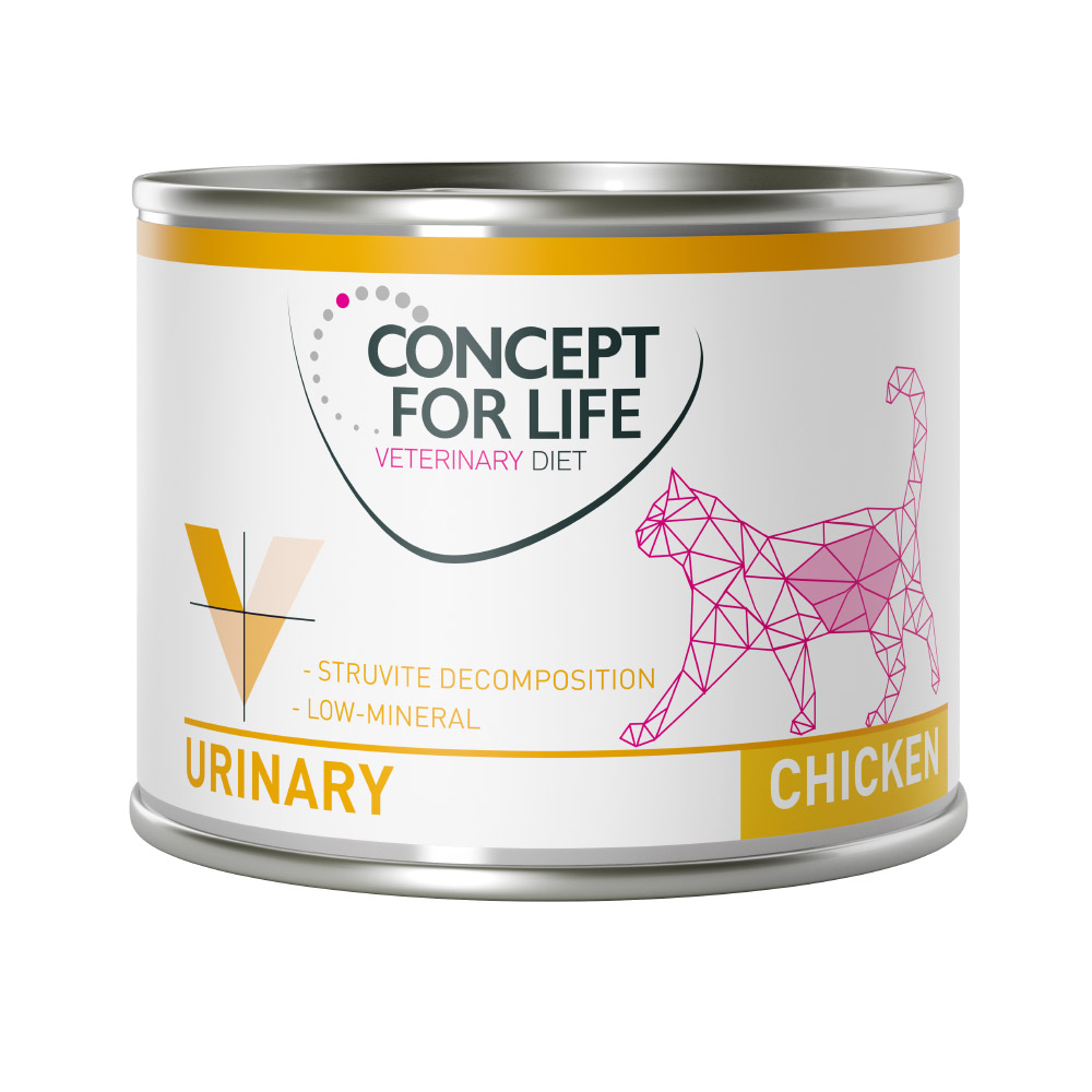 Concept for Life Veterinary Diet Urinary Huhn - 6 x 200 g von Concept for Life VET