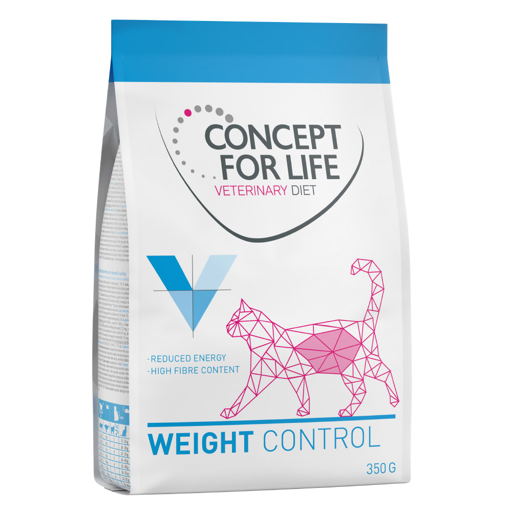 Kombi-Paket: Concept for Life Veterinary Diet Weight Control - 350 g Trockenfutter + 6 x 200 g Nassfutter von Concept for Life VET