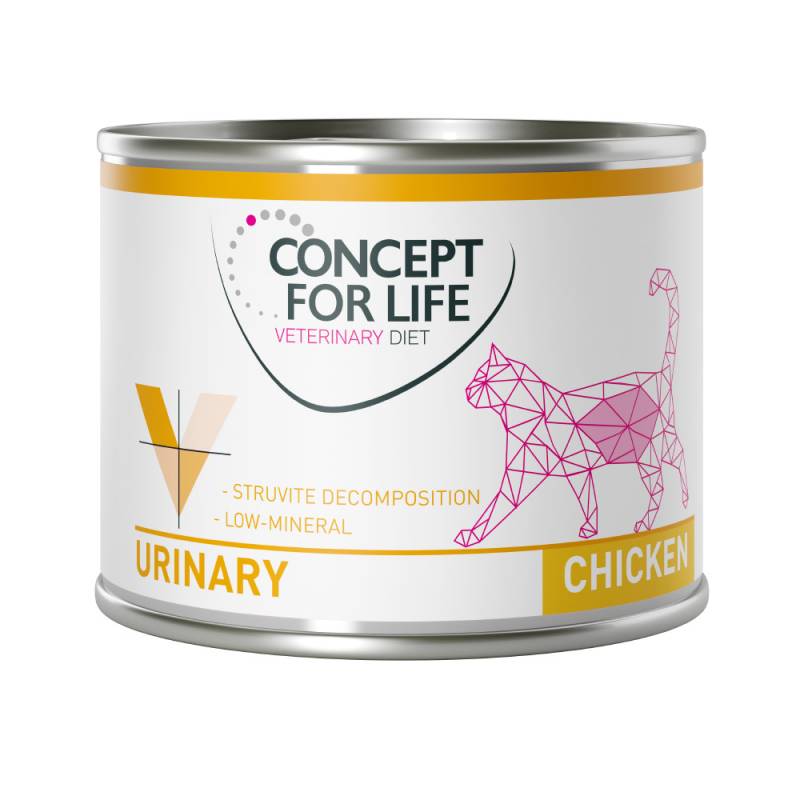 Sparpaket Concept for Life Veterinary Diet 24 x 200 g /185 g   - Urinary Huhn (24 x 200 g) von Concept for Life VET