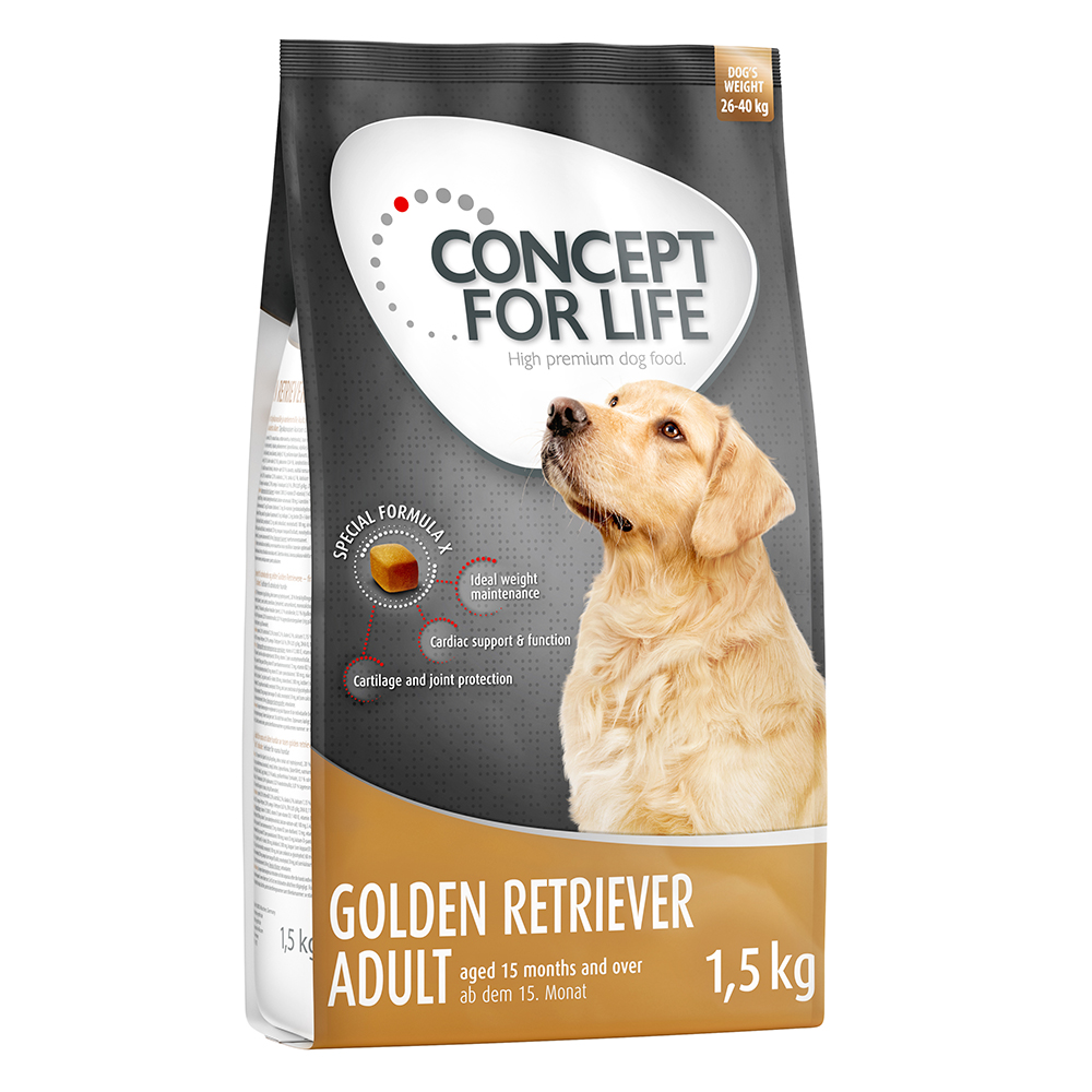 1 kg / 1,5 kg Concept for Life zum Sonderpreis! - 1,5 kg Golden Retriever Adult von Concept for Life