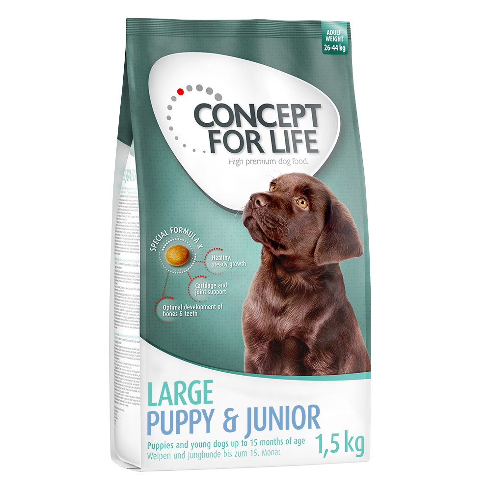 1 kg / 1,5 kg Concept for Life zum Sonderpreis! - 1,5 kg Large Puppy & Junior von Concept for Life