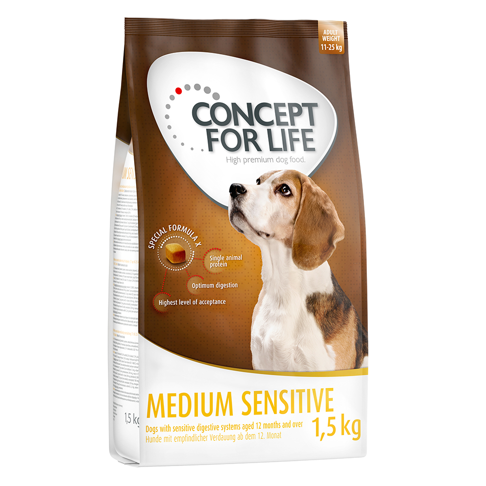1 kg / 1,5 kg Concept for Life zum Sonderpreis! - 1,5 kg Medium Sensitive von Concept for Life