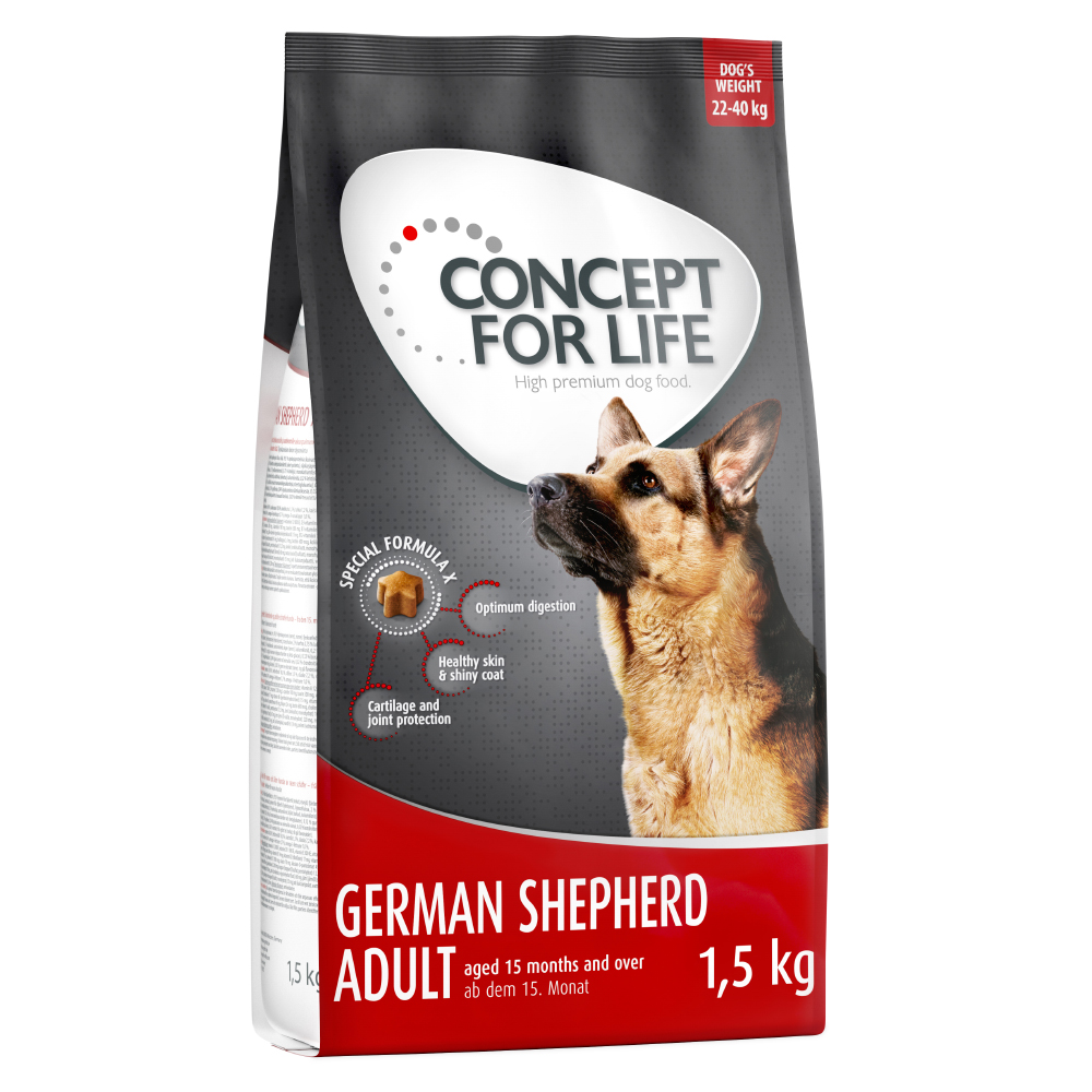 1 kg / 1,5 kg Concept for Life zum Probierpreis! - 1.5 kg German Shepherd von Concept for Life