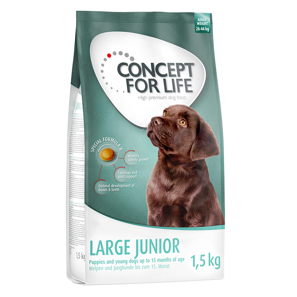 1 kg / 1,5 kg Concept for Life zum Probierpreis! - 1.5 kg Large Junior von Concept for Life