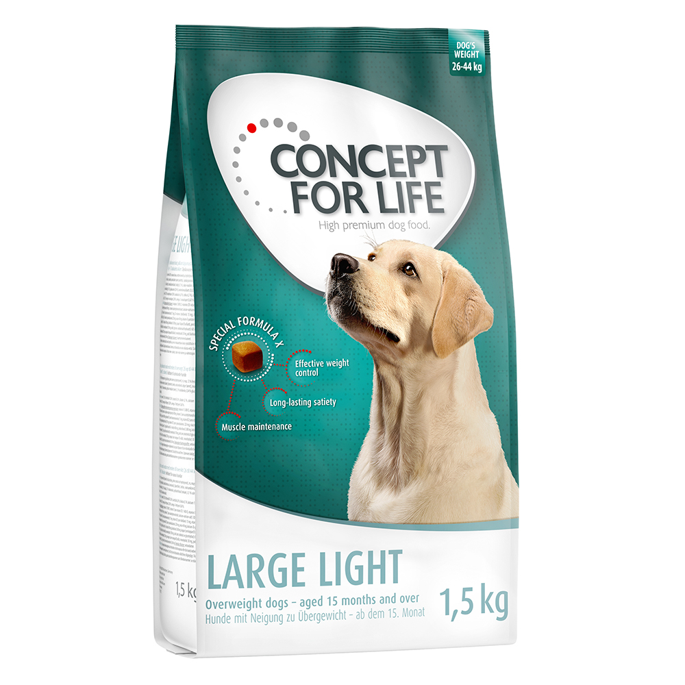 1 kg / 1,5 kg Concept for Life zum Probierpreis! - 1.5 kg Large Light von Concept for Life
