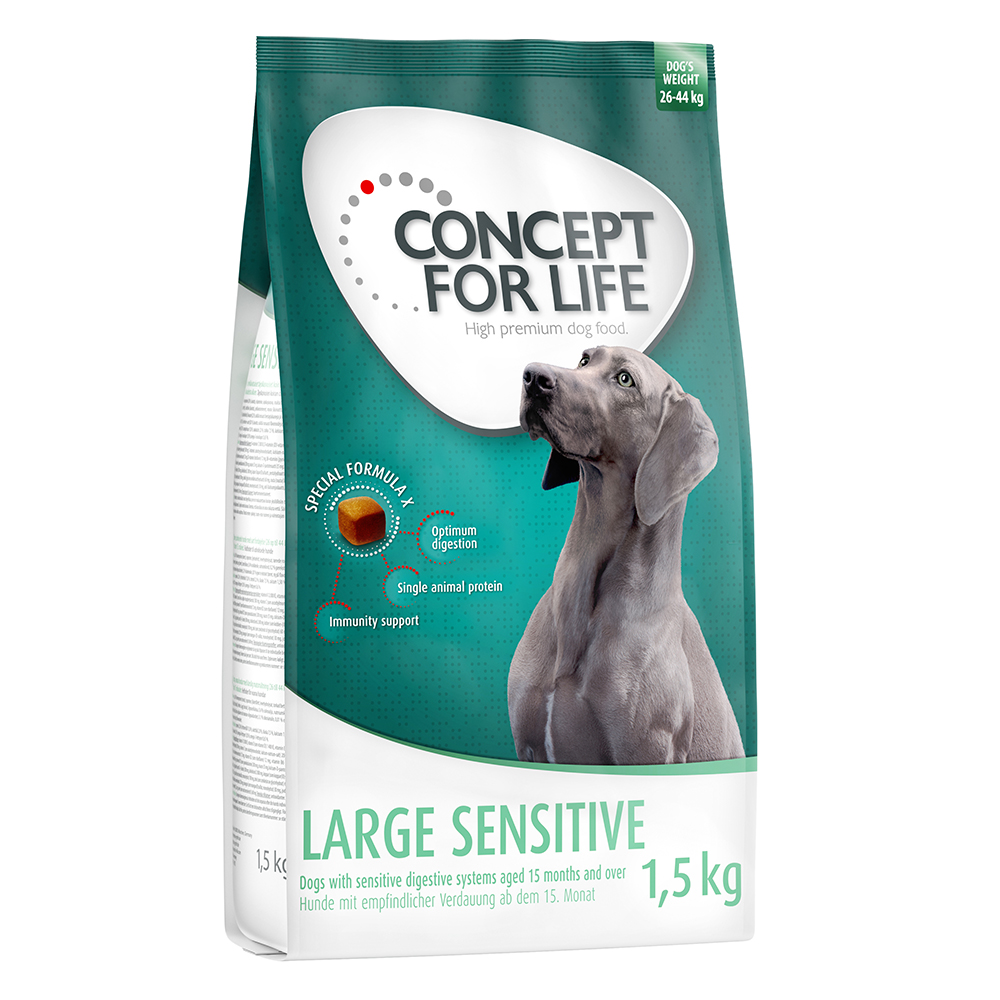 1 kg / 1,5 kg Concept for Life zum Probierpreis! - 1.5 kg Large Sensitive von Concept for Life