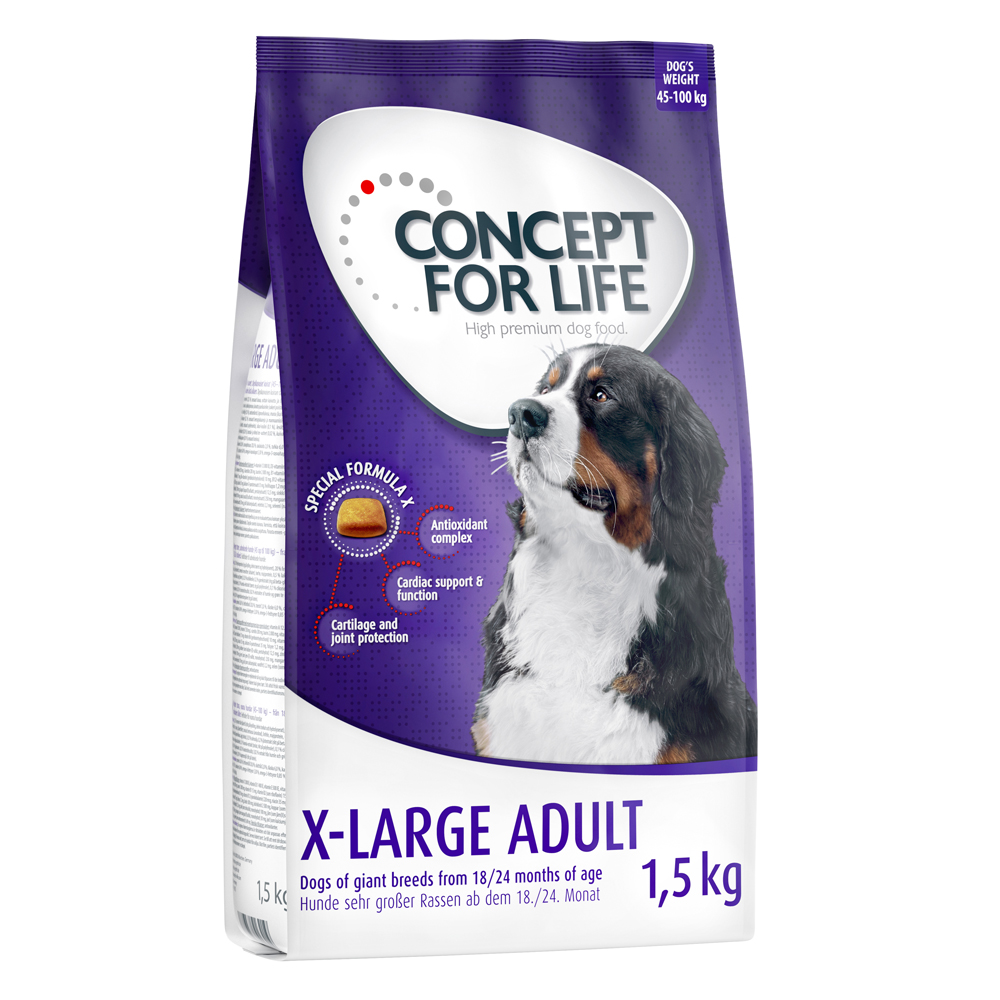1 kg / 1,5 kg Concept for Life zum Probierpreis! - 1.5 kg X-Large Adult von Concept for Life