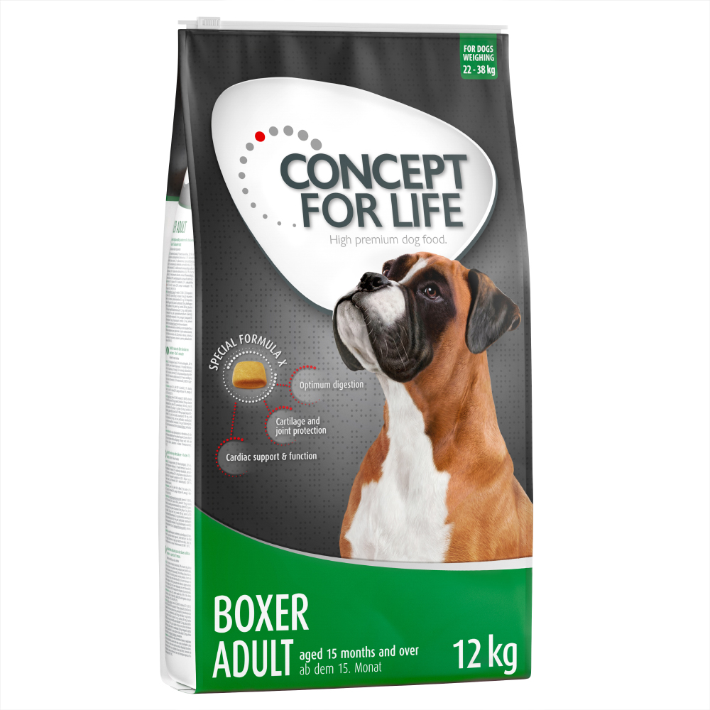 2 x 12 kg / 4 kg Concept for Life Adult zum Sonderpreis! - Boxer (2 x 12 kg) von Concept for Life