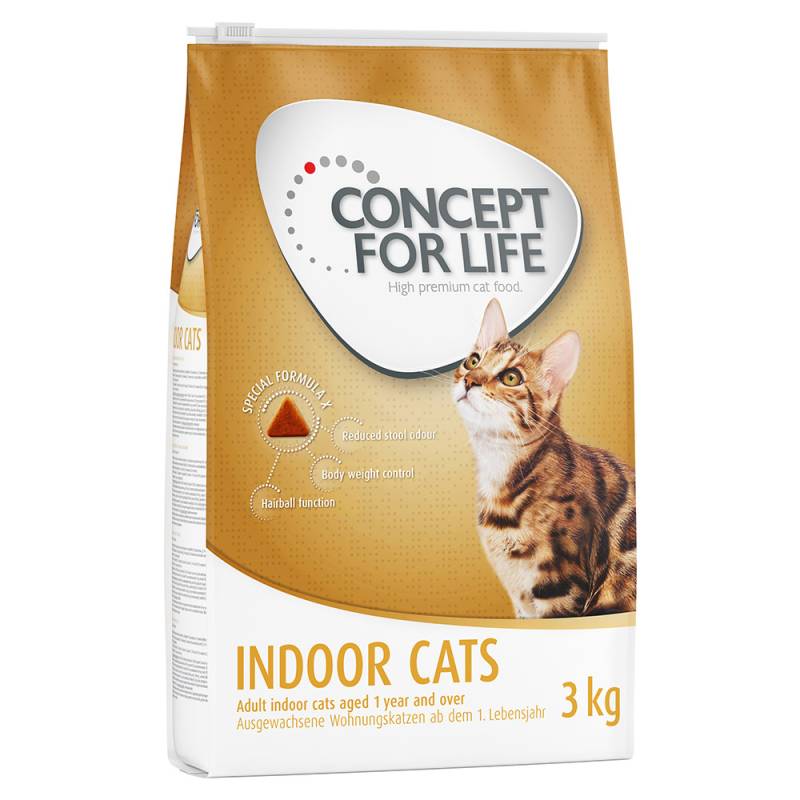 3 kg Concept for Life Adult zum Sonderpreis! - Indoor Cats 3 kg von Concept for Life