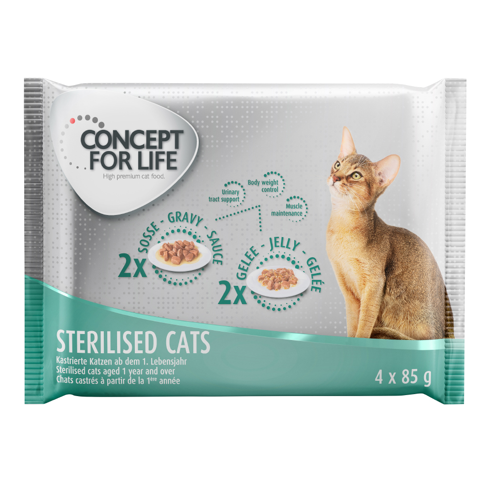 4 x 85 g Concept for Life zum Probierpreis! - Sterilised 4 x 85 g Concept for Life zum Probierpreis! - Sterilised von Concept for Life