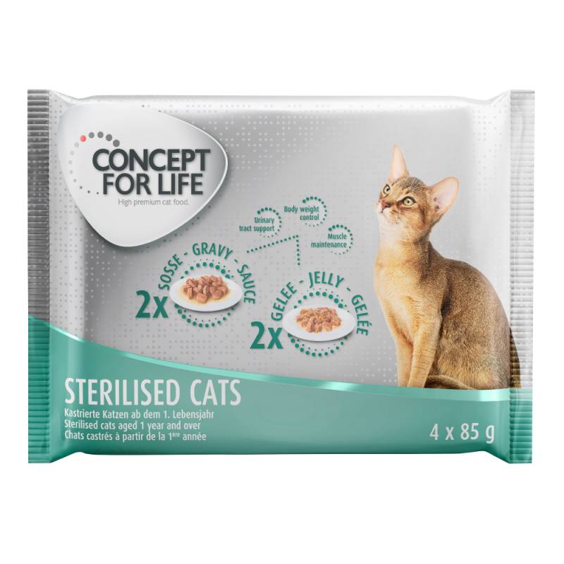 4 x 85 g Concept for Life zum Probierpreis! - Sterilised von Concept for Life