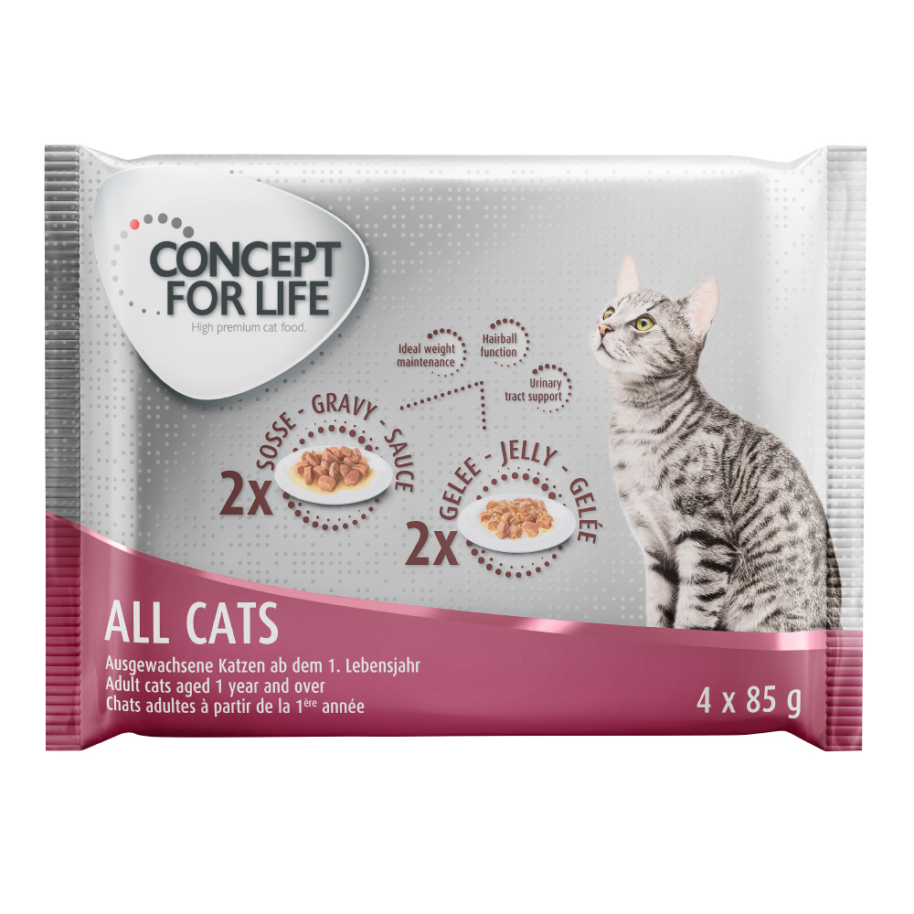 4 x 85 g Concept for Life zum Sonderpreis! - All Cats von Concept for Life