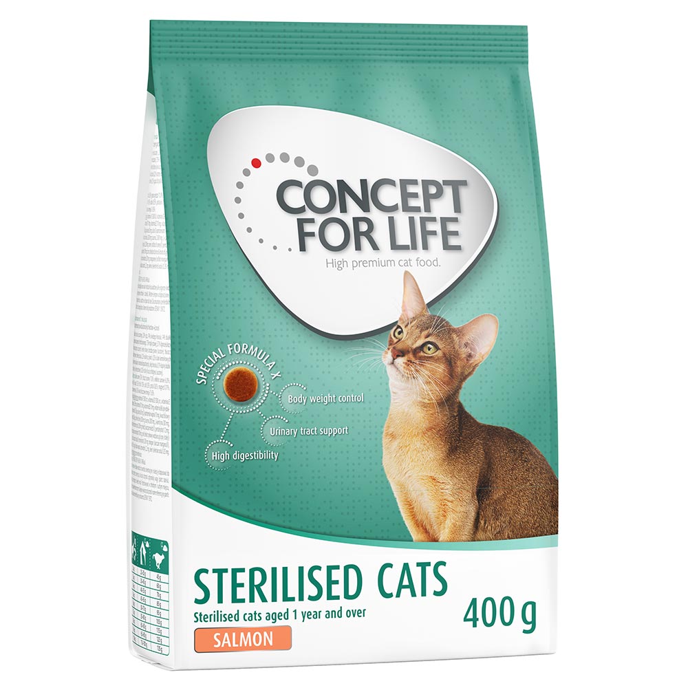 400 g Concept for Life zum Probierpreis! - Sterilised Cats Lachs 400 g Concept for Life zum Probierpreis! - Sterilised Cats Lachs von Concept for Life