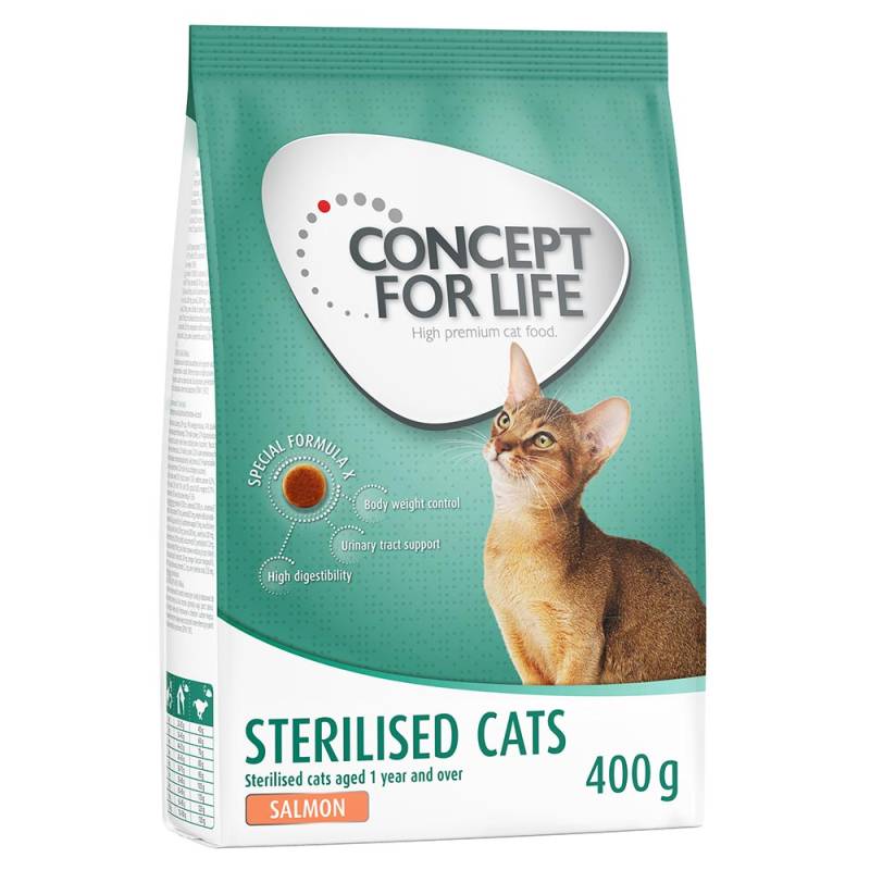 400 g Concept for Life zum Sonderpreis! - Sterilised mit Lachs von Concept for Life