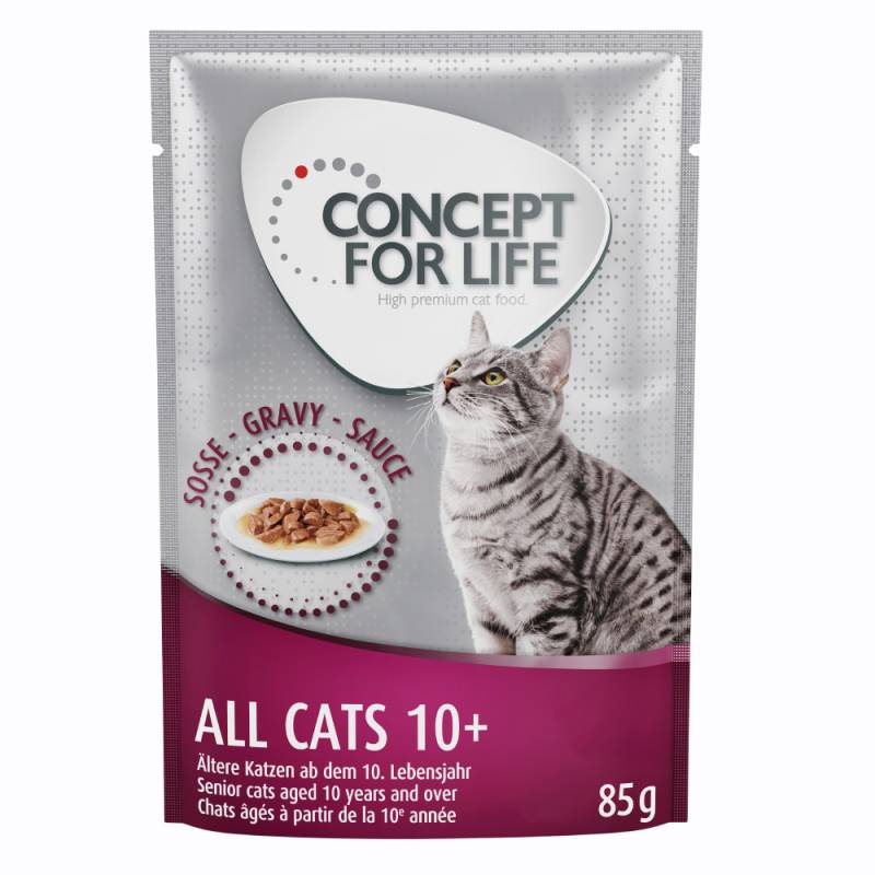 Concept for Life All Cats 10+ - in Soße - Sparpaket: 24 x 85 g von Concept for Life